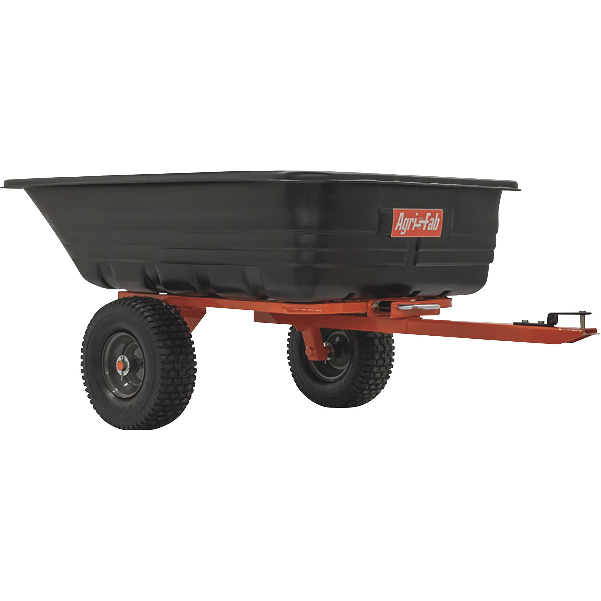 Agri-Fab 12 Cu. Ft. Swivel Bed Towable Poly Utility Cart, 700-Lb. Capacity, 73in.L x 37in.W x 27 1/2in.H, Model# 45-0552